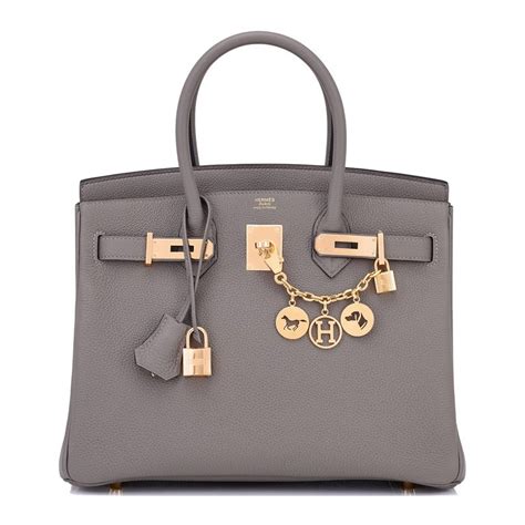 hermes birkin 30 gris meyer|Hermes togo Birkin gris meyer.